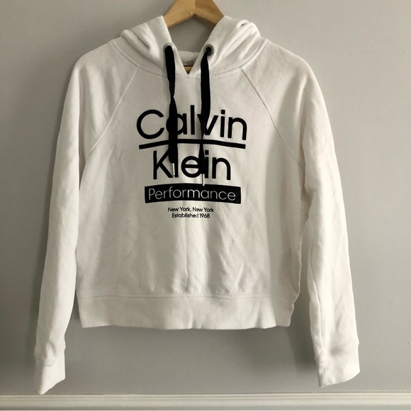 Calvin Klein Performance Cropped Hoodie Women’s Small - Picture 1 of 8